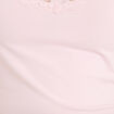 D&eacute;bardeur ajust&eacute; d&eacute;collet&eacute; dentelle rose clair femme
