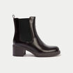 Bottines &agrave; talon marron femme