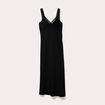 Robe longue &eacute;vas&eacute;e noir femme