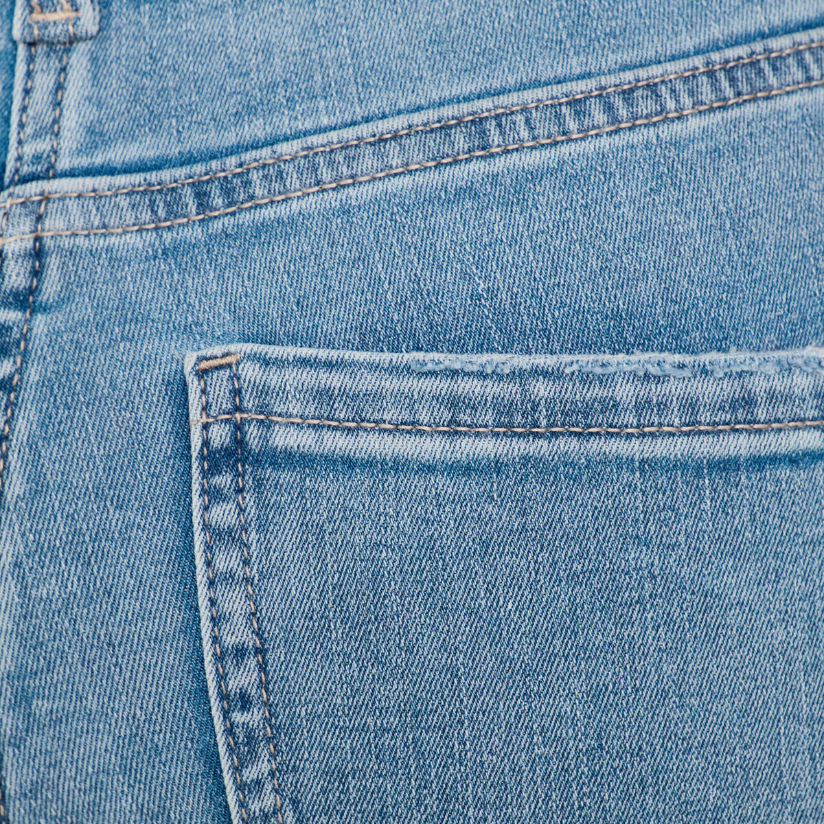 Jeans skinny taille haute denim bleach femme