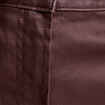 Pantalon droit enduit marron fonc&eacute; femme