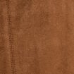 Robe courte droite sans manches marron femme