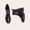 Bottines chelsea crant&eacute;es noir femme