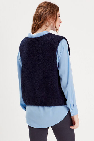 Gilet En Jean Sans Manches Femme Bleu - Taille M à 5XL - Neuf Avec étiquettes