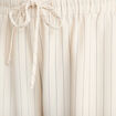 Pantalon large taille &eacute;lastiqu&eacute;e blanc femme