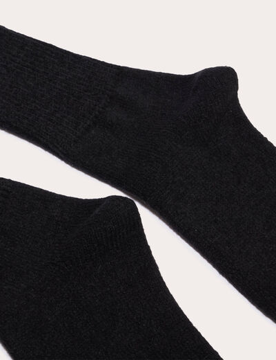 Chaussettes hautes noir femme