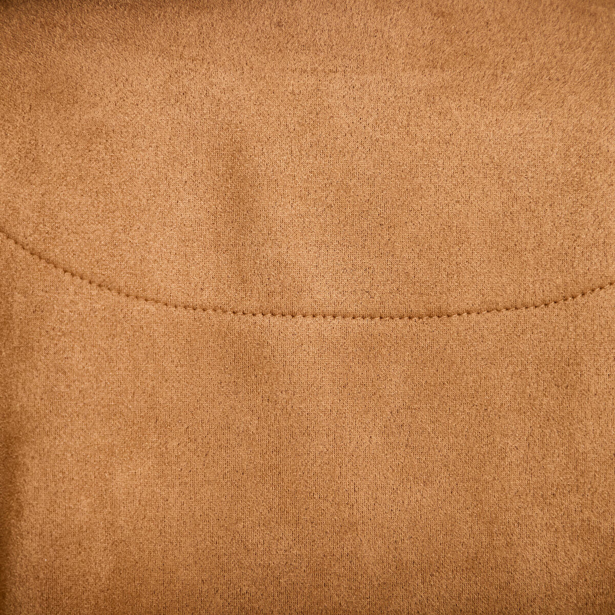 Veste sans manches col rond marron fonc&eacute; femme