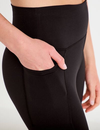 Legging taille haute noir femme
