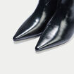 Bottines &agrave; talon noir femme