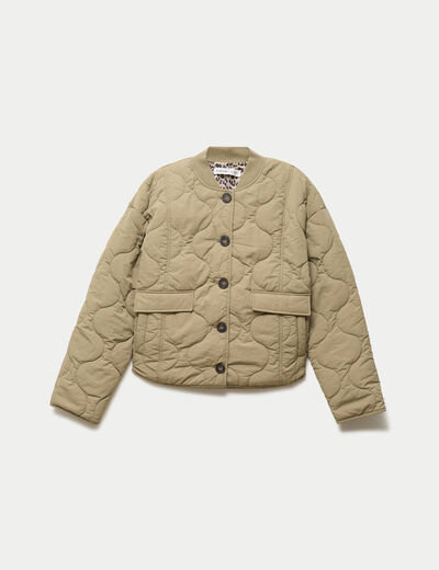 Veste ample manches longues vert femme