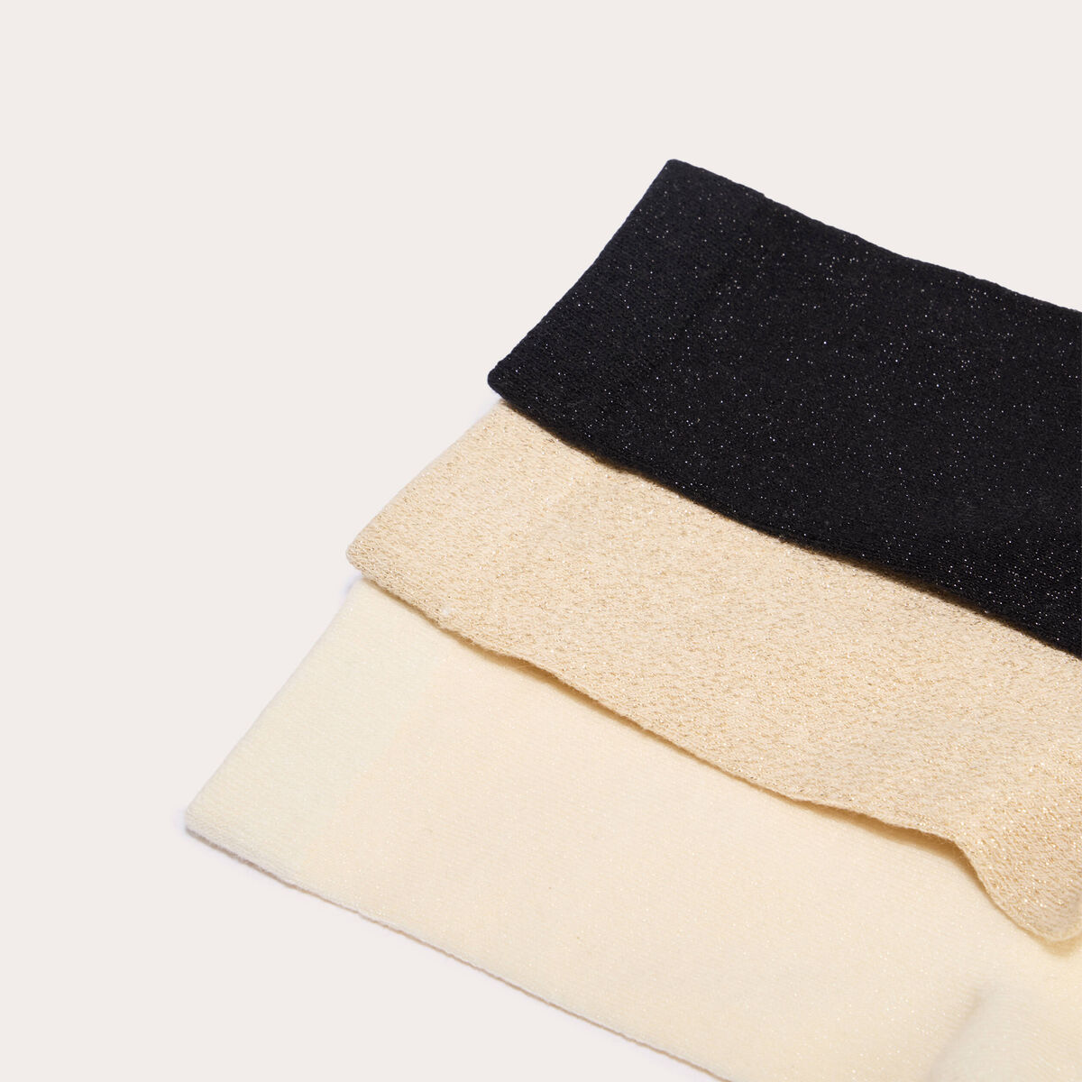 Lot de 3 paires de chaussettes noir femme
