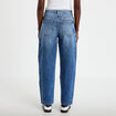 Jean mom cropped denim double stone femme