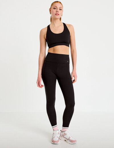 Brassi&egrave;re de sport fines bretelles noir femme