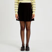 Jupe &eacute;vas&eacute;e en maille noir femme