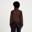 Veste oversize manches longues marron chocolat femme