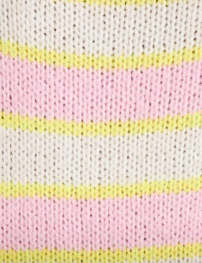Pull col bateau manches longues jaune clair femme
