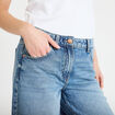 Jean wide leg taille standard denim double stone femme