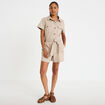 Combishort beige femme