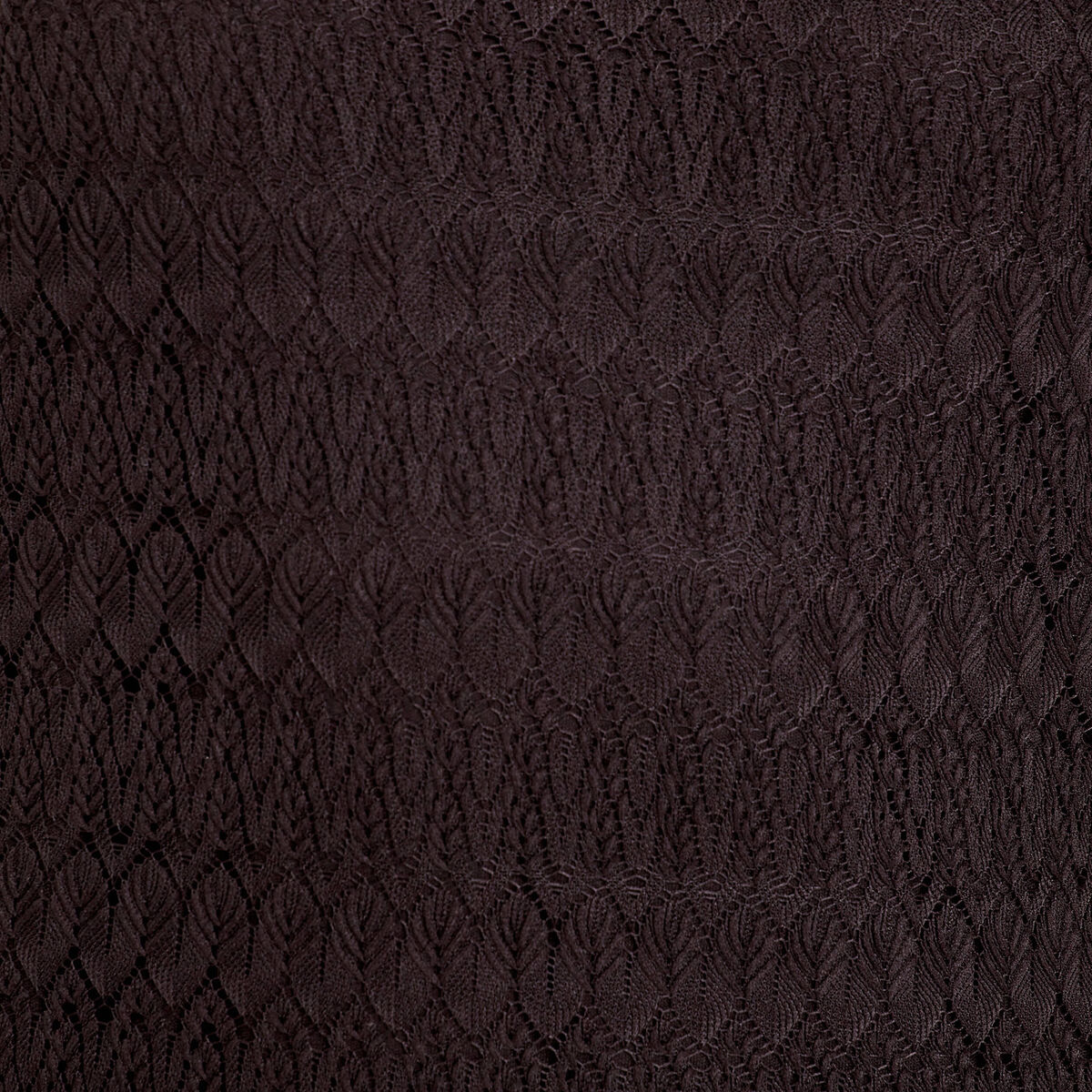 Robe longue droite ajour&eacute;e noir femme