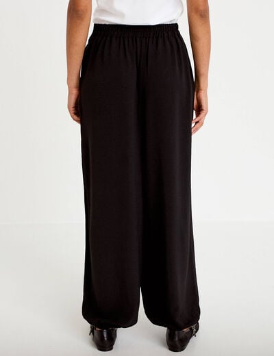 Pantalon bootcut taille standard noir femme