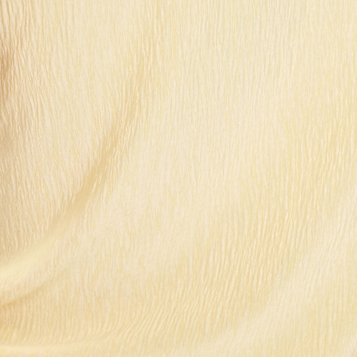 Blouse sans manches pliss&eacute;e jaune clair femme