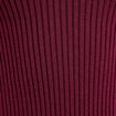 Robe tricot patineuse c&ocirc;tel&eacute;e bordeaux femme