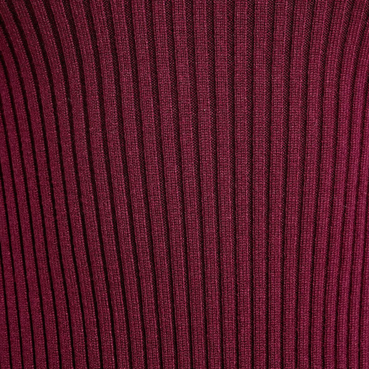 Robe tricot patineuse c&ocirc;tel&eacute;e bordeaux femme