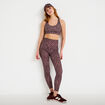 Leggings taille haute violet femme