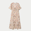 Robe &eacute;vas&eacute;e blanc femme