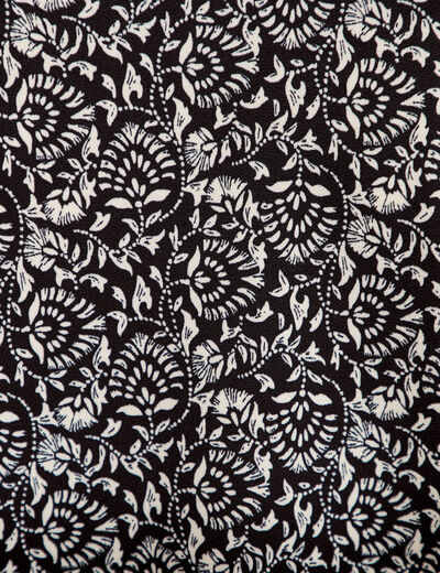 Blouse &agrave; volants noir femme