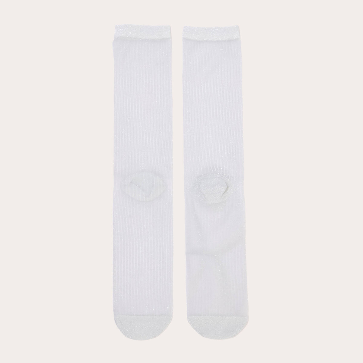 Chaussettes couleur argent femme
