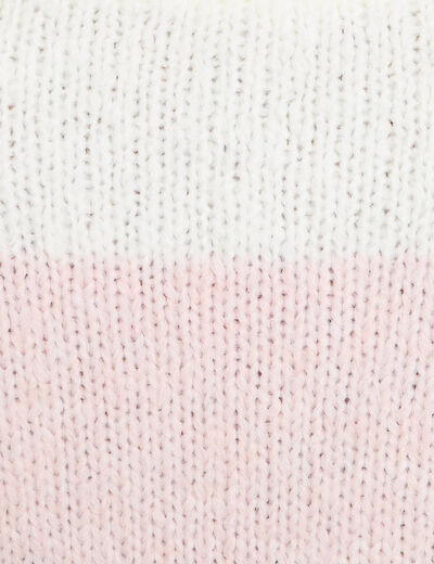 Pull manches longues ecru femme