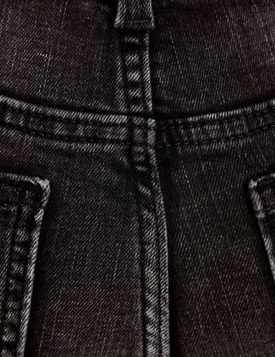 Jean bootcut avec ceinture amovible denim noir femme