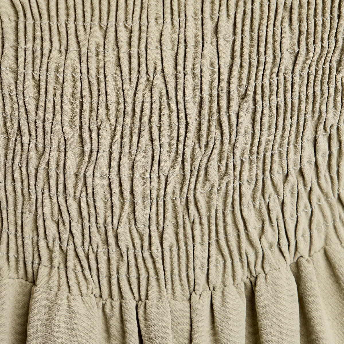 Robe longue &eacute;vas&eacute;e fendue vert kaki femme