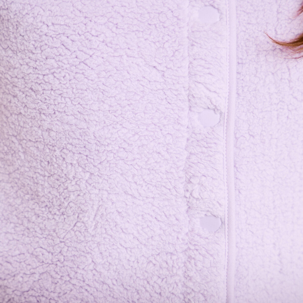Veste sans manches effet polaire parme femme