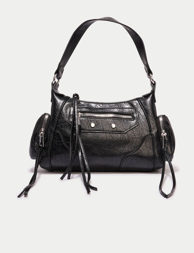 Sac port&eacute; &eacute;paule noir femme