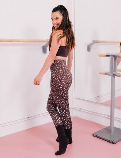 Legging taille haute activewear violet femme