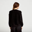 Gilet sans manches effet polaire noir femme