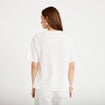 T-shirt oversize manches courtes blanc femme