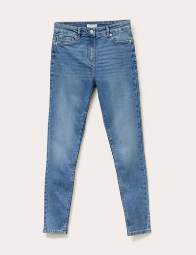Jean skinny push-up taille standard denim double stone femme