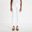 Jean skinny push-up taille standard blanc femme