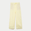Pantalon bootcut taille standard jaune femme