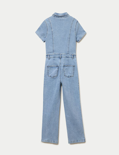 Combinaison pantalon en jean denim triple stone femme