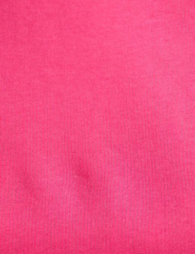 T-shirt oversize manches courtes rose fushia femme