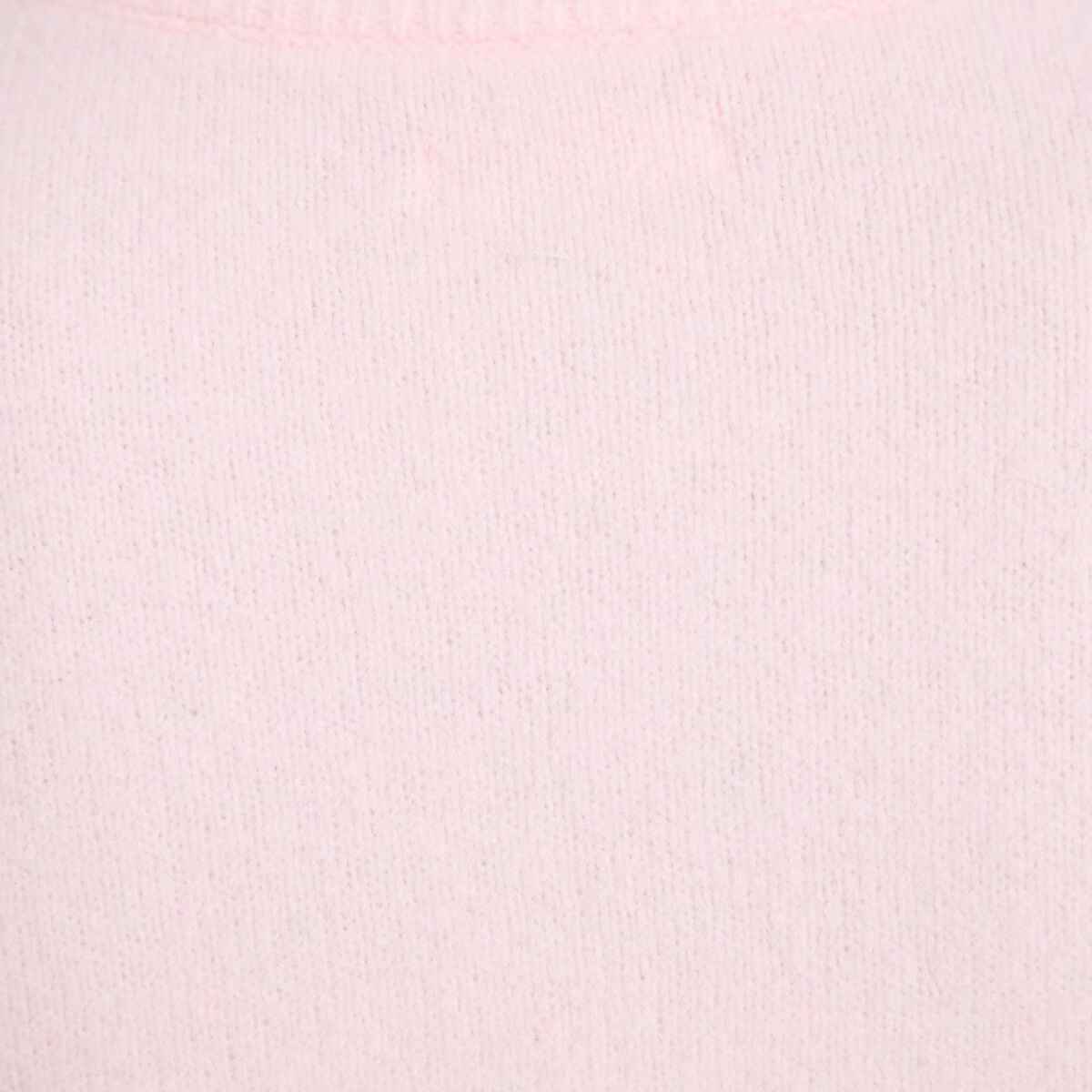 Gilet manches longues col rond rose clair femme