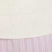 Pull chemise 2-en-1 ecru femme