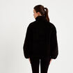 Parka r&eacute;versible effet polaire noir femme