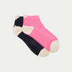 Lot 2 paires de chaussettes bleu marine femme