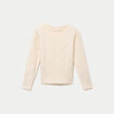 Pull col bateau manches longues ivoire femme