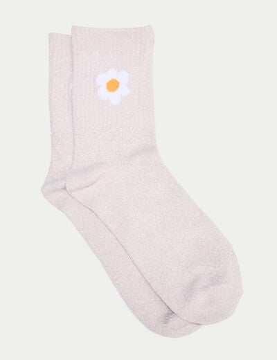 Chaussettes rose clair femme
